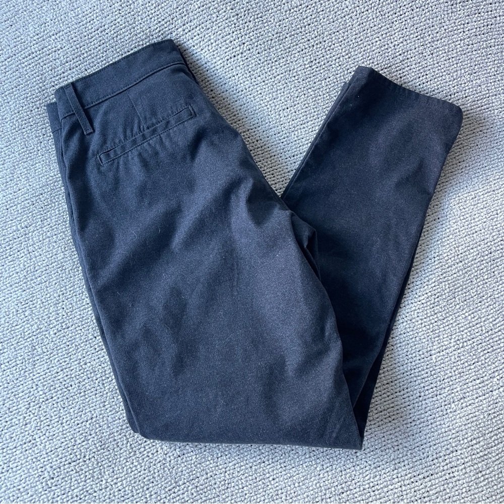 AG JEANS LOS ANGELES women’s work cropped pants grey navy 26 - Picture 3 of 10